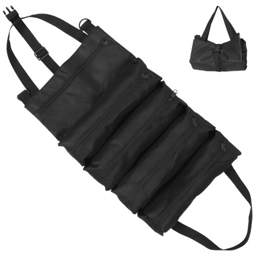 -Rolltasche Oxford Stoff Schwarz Vielseitig Und Langlebig 2