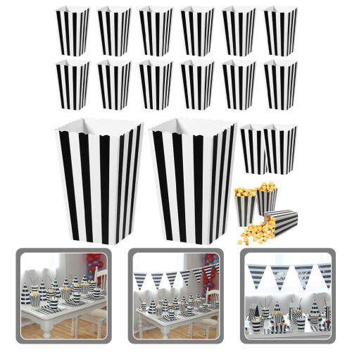 36 Pcs 花盒 食 Popcorn Container Party Containers Boxes Child 2