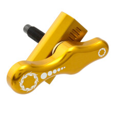 1Set Lightweight Golden Folding Bike Buckle Hinge Clamp Seatpost Clamp