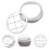 1Set Robust Silbernes Blumensteckgitter Für Und 10