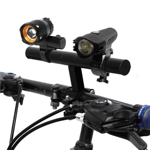 Worgeous 车 扩展架 Handlebar Flashlight Mount Functional Extension Black