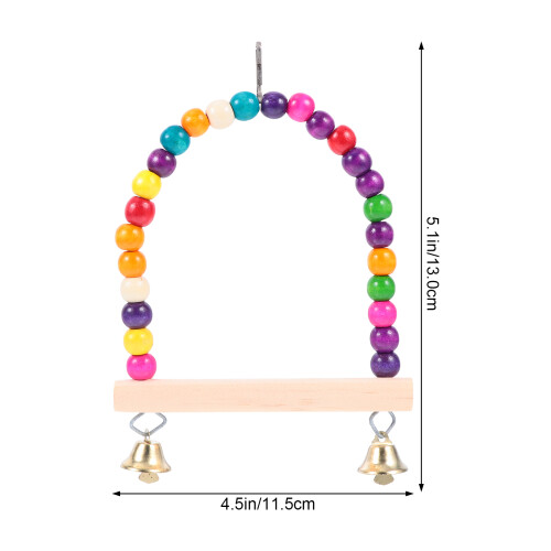 1X Multi Kleur Vogel Swing Speelstand Papegaaien 1