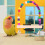 1X Multi Kleur Vogel Swing Speelstand Papegaaien 4
