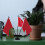 Table Top Flag Stand Flagpole Stand Black 4pcs 5