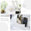 Mail Organizer Acrylic 1pcs 6.0x4.0x2.4in Wall Mounted 6