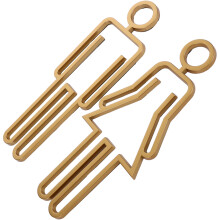 Bathroom Signs For Door Toilet Restroom Identification Wall Decor