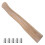 Khaki Wood Handle Replacement Set Flat For Woodworking 10