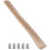 Khaki Wood Handle Replacement Set Flat For Woodworking 6