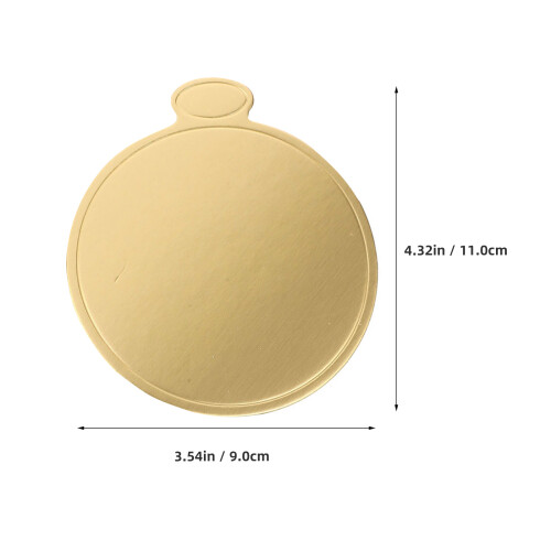 Cake Decorating Boards Golden Paper 50pcs 1