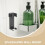 Wall Mounted Hair Styling Tool Organizer Silver Aluminum 1pcs 9