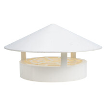 Simple Structure Roof Vent Cover White Pvc 1pcs For Garden