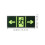 4pcs Exit Sign Stickers Self Luminous Safety Exit Indicators 2