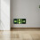 4pcs Exit Sign Stickers Self Luminous Safety Exit Indicators 4