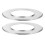 2 Pcs Double Layer Steam Rack Steamer Pot For Cooking Silver 11