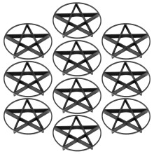 10Pcs Lightweight Black Plastic Planter Stand Pads for Healthy Plants