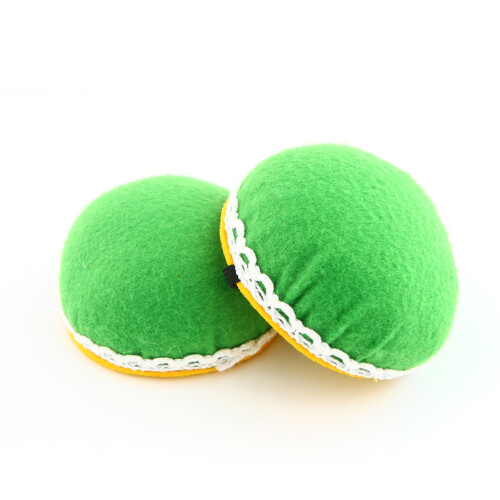 2Pièces Coussin Épingles Vert , Ovale Avec Dentelle, Pour Couture 1