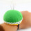 2Pièces Coussin Épingles Vert , Ovale Avec Dentelle, Pour Couture 10