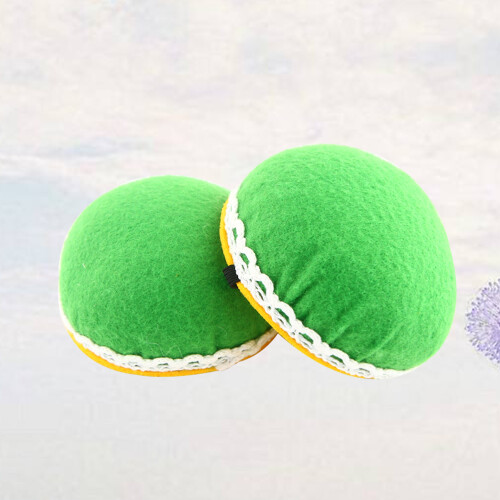 2Pièces Coussin Épingles Vert , Ovale Avec Dentelle, Pour Couture 2