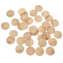 100 Pcs Wooden Staircase Hole Plugs Button Caps Furniture Screw Covers