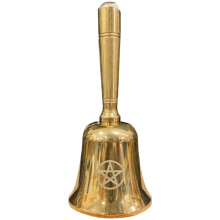 Pentagram Hand Bell Ringing Ornamental Sacrificial Ritual Decoration