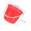 Pp Material Water Bucket 3pcs 9.4x7.5x6.3in 2