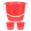 Pp Material Water Bucket 3pcs 9.4x7.5x6.3in 1