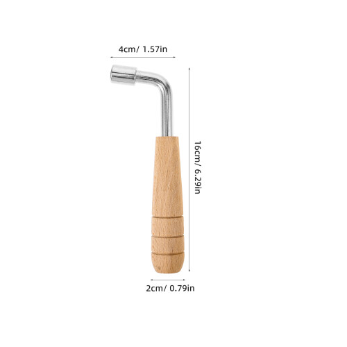 2Pièces Clé Ajustement Harpe Lyre Bois Inox Usage Facile Durable 1