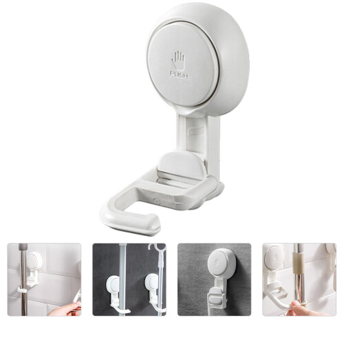 1 Pc Plastic Multifunctional Mop Holder Punch-Free Mop Hook Clip 2
