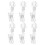 Plastic Display Clips Price Clips Claw Shape 6pcs 7