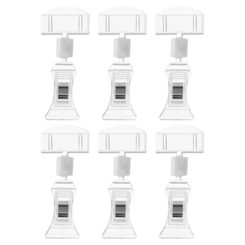Plastic Display Clips Price Clips Claw Shape 6pcs 2
