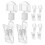 Plastic Display Clips Price Clips Claw Shape 6pcs 1