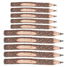 10 Pcs Painting Wooden Pencil Office 17.00x1.00x1.00cm Brown