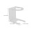Baseball Bat Wall Hook Acrylic 2pcs 3.0x2.9x2.0in 3