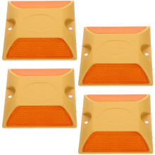 4pcs Nighttime Visibility Reflective Road Markers For Highway