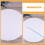 Oval Canvas Boards White Cotton 2pcs Art Classes 8