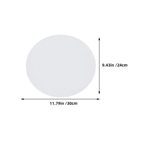Oval Canvas Boards White Cotton 2pcs Art Classes 1