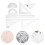 8Stk Transparentes Lineal Set Mit Winkelmesser 8