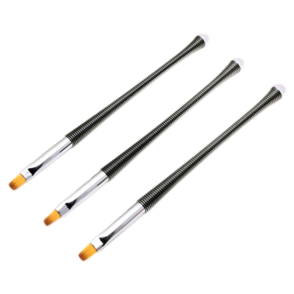 Inoomp Black Thick Brush Nail 3Set Back To School