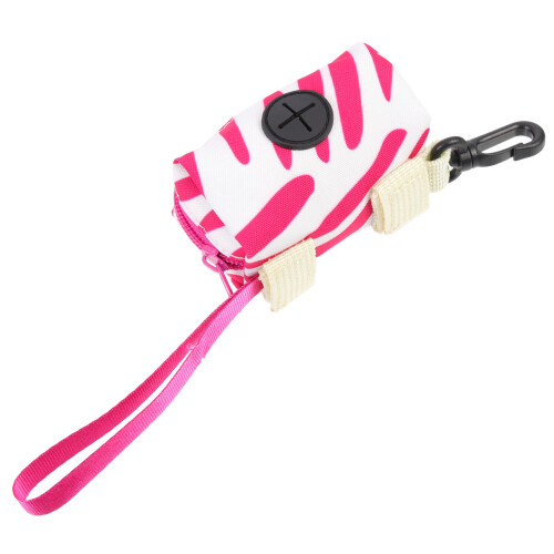 Compact Poop Bag Holder Bag Container Pink Cloth 1pcs