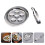 2 Pcs Plate Snail Dish For Oven 19.5x16.8cm Silver 7