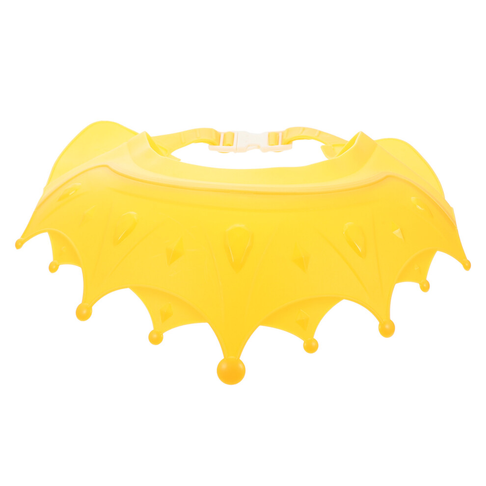 Inoomp Waterproof Hair Wash Hat Bathing Hat Yellow 1Set For Daily Life
