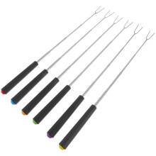 Barbecue Tools 6pcs U-Shaped Yellow Reusable Grilling Forks