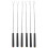 Barbecue Tools 6pcs U-Shaped Yellow Reusable Grilling Forks 9