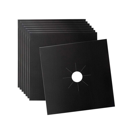 8 Pcs Cleaning Protective Pads Gas Range Protector Burner Covers