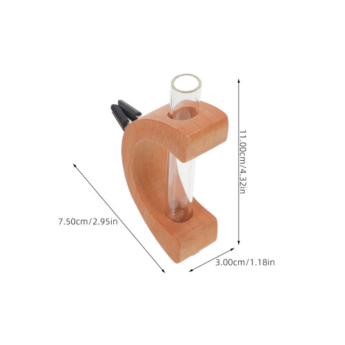 Car Diffuser Bottle Wood 1pack 4.3x2.9x1.2in 1