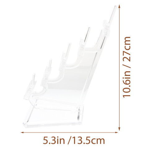 Acrylic Display Stand Glasses Holder Riser Transparent 2