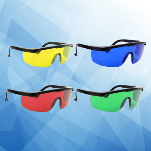 4pcs Protective Glasses Eyeglasses Eye Patch Eye Protector (Green, 2