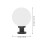 Outdoor Post Lights Lampshade 2pcs Acrylic Sphere Light Cover 2