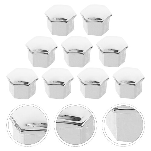 20Pcs Durable Silver Plastic Wheel Lug Nut Covers Bolt Protectors 2