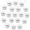 20Pcs Durable Silver Plastic Wheel Lug Nut Covers Bolt Protectors 2